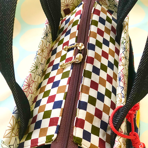 ひょっとこ♪おかめ^ ^お祭りバッグ ハンドバッグ Sixty Seven Honey