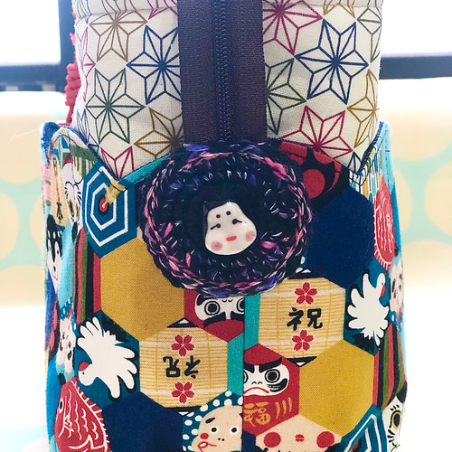 ひょっとこ♪おかめ^ ^お祭りバッグ ハンドバッグ Sixty Seven Honey