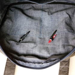 【防水　撥水　超軽量】 タイベックの通勤バッグ 黒 A4サイズ 12枚目の画像