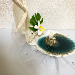 再販☆ハート珊瑚♡マーメイド Wedding Ring Pillow 4枚目の画像