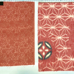 赤ピンク系④着物ハギレ15枚セット♦︎栞キット 15×30以上　古布　つまみ細工 7枚目の画像