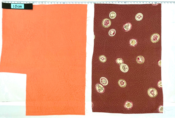 赤ピンク系④着物ハギレ15枚セット♦︎栞キット 15×30以上　古布　つまみ細工 6枚目の画像
