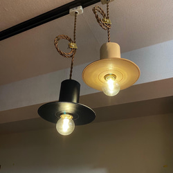 【受注生産】HATランプシェード（引っ掛けシーリングタイプ）（ブラック） 2枚目の画像