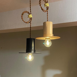 【受注生産】HATランプシェード（引っ掛けシーリングタイプ）（ブラック） 3枚目の画像