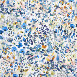 Felda Blue - Liberty of London Cotton Tana Lawn Fabric（50cm） 第1張的照片