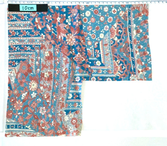 ブルー系④＊着物ハギレ15枚セット♦︎栞キット 15×30以上　古布　つまみ細工 8枚目の画像