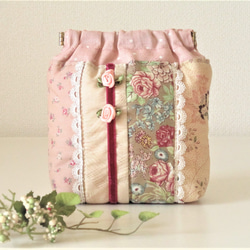 パッチワークキルト　先染め布　四角つなぎのトートバック　ハンドメイド キット☆四角つなぎのトートバッグ パッチワークキルト キット