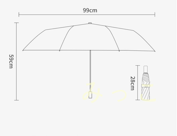 高級感 ビンテージ 持ち運びに便利 折り畳み傘Cb 4枚目の画像