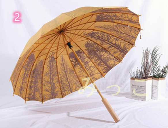 雨傘 傘 晴雨兼用傘 折り畳み傘 頑丈な16本骨 風に強い 折れにくい さびにくい 2枚目の画像