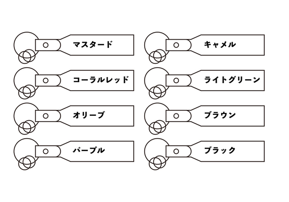 【名入れ】レザーキーチャーム席札（タイプ２：スタイリッシュロング） 2枚目の画像