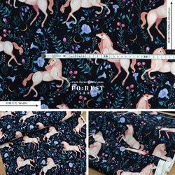 Unicorn Meadow - cotton - USA fabric（50cm） 第2張的照片