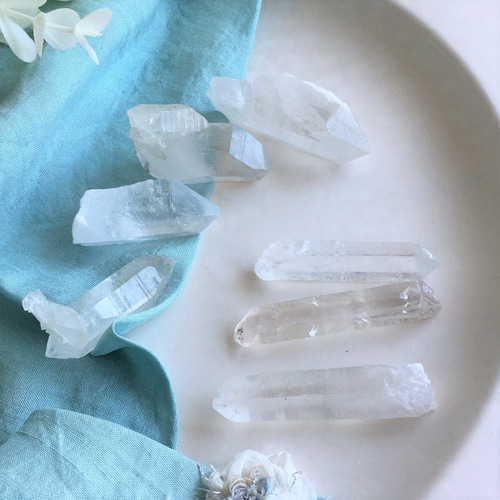 Creema限定 夏の福袋】ラピスラズリとガーネットのブレスレット＆水晶