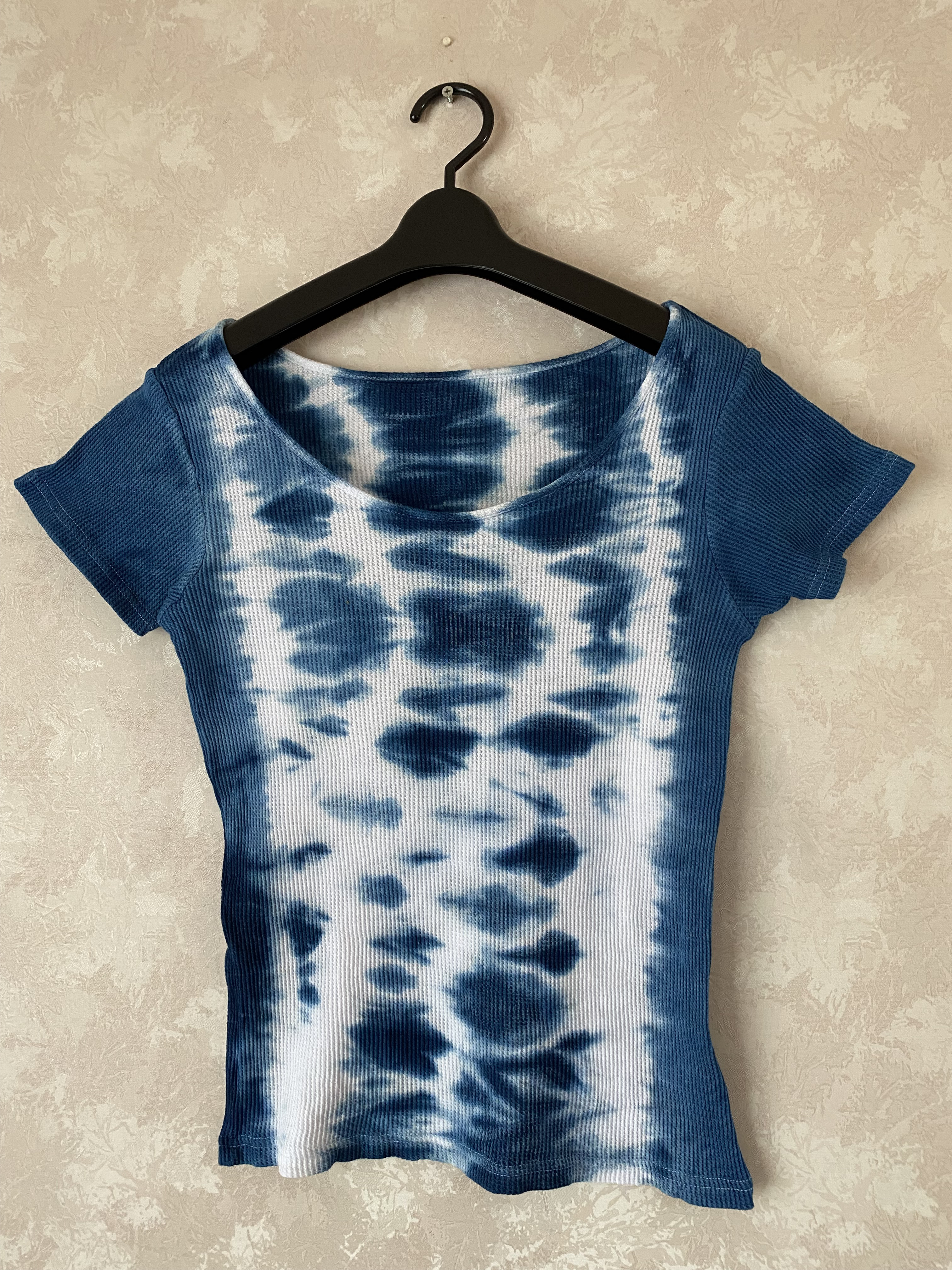 藍染めTシャツ(絞り染め)   ⑧