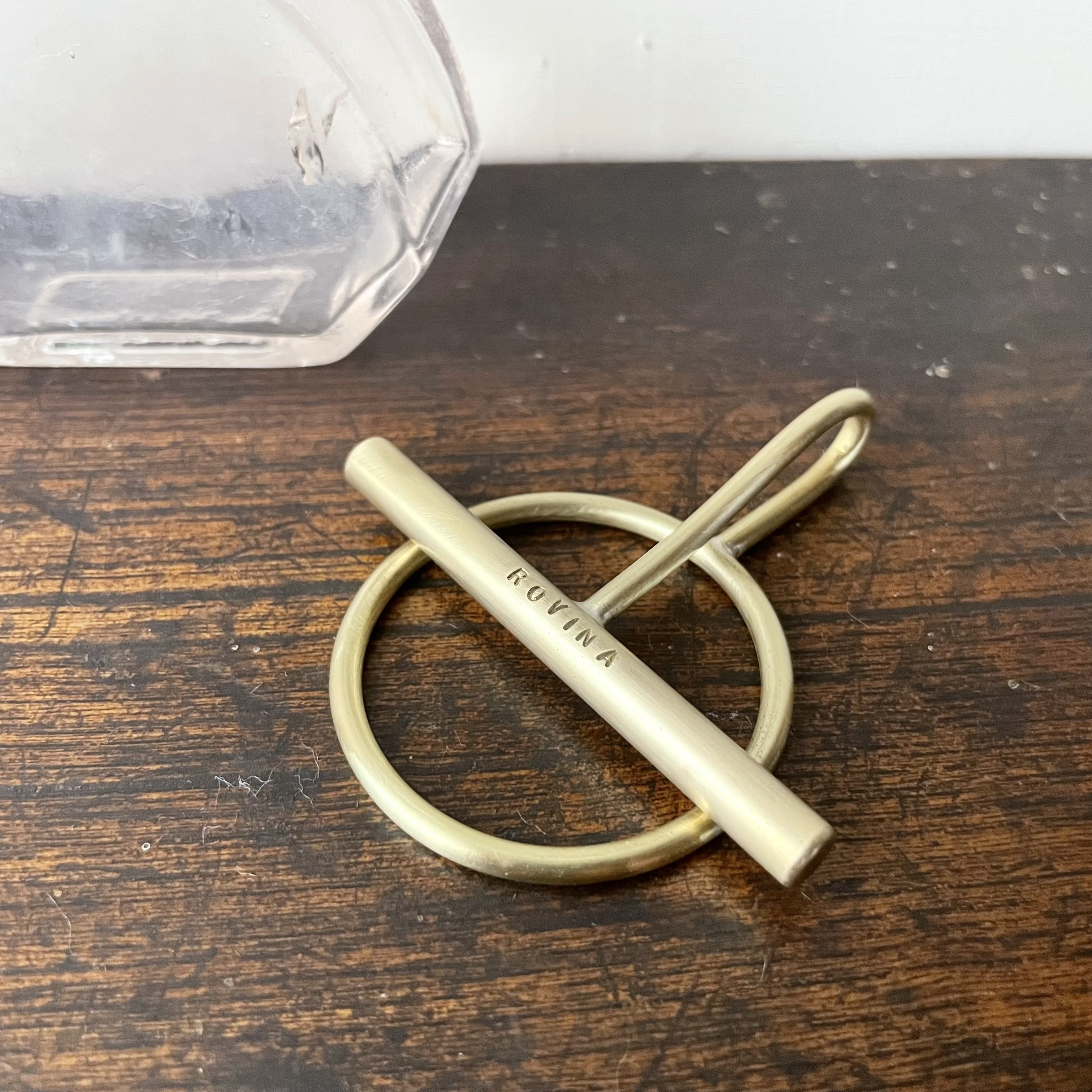 真鍮「マネークリップ No.2」刻印無料