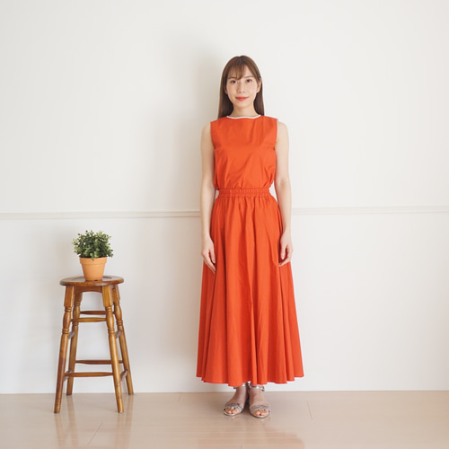 SHEEP別注】Side kicks sweat dress / RED / スウェット