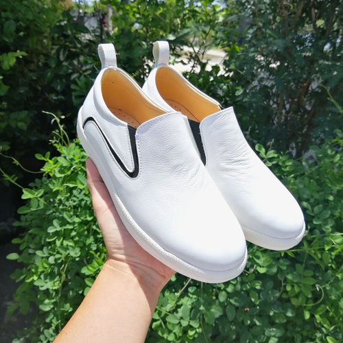 ◇本革スニーカー◇スリッポン◇男女兼用◇スニーカーソール