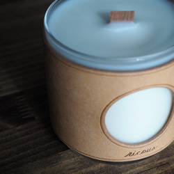 【送料無料】soy candle（NTL) ---本革/ソイワックスのキャンドル 2枚目の画像