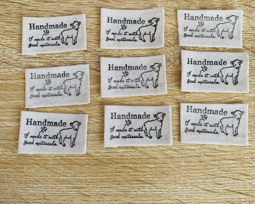 ハンドメイド布タグ(【訳】良質な素材でお作りしました) その他素材