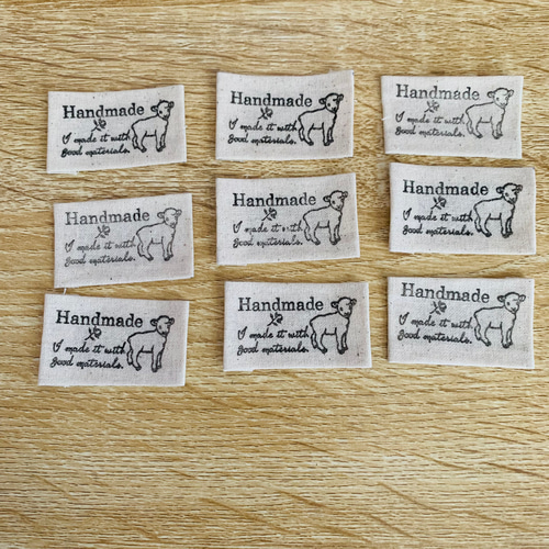 ハンドメイド布タグ(【訳】良質な素材でお作りしました) その他素材