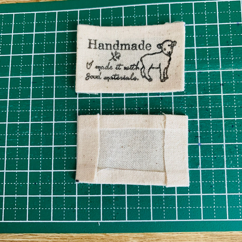 ハンドメイド布タグ(【訳】良質な素材でお作りしました) その他素材