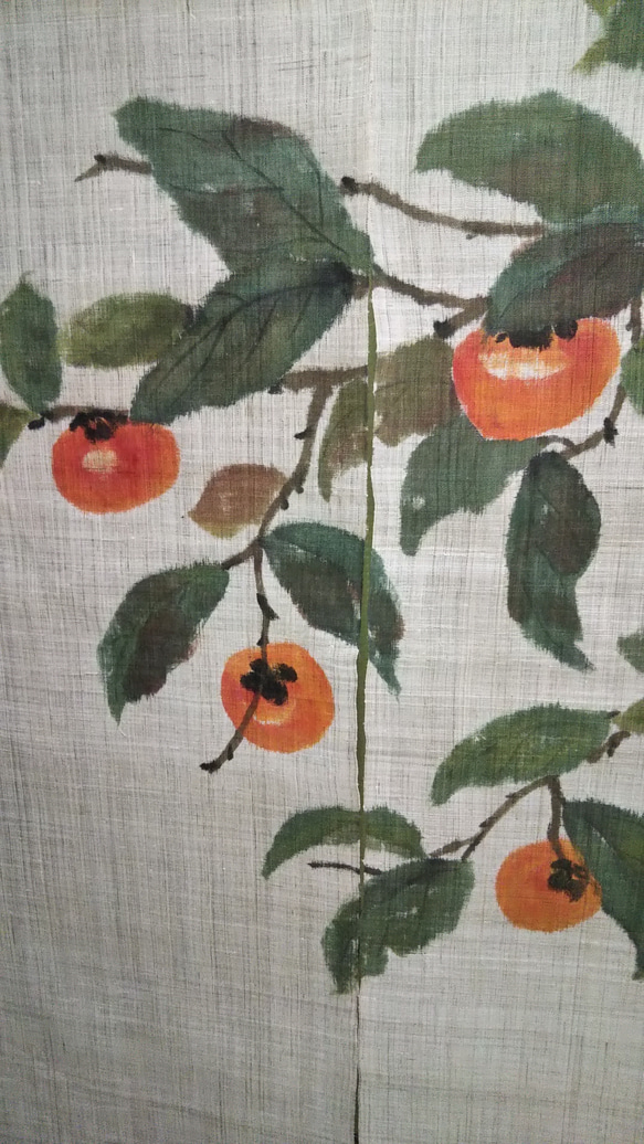 柿のれん サイズ 150×90㎝ 2枚目の画像