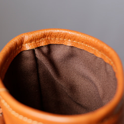 ヌメ革ショルダーバッグ斜め掛けポシェットバッグ軽いバッグ 10枚目の画像