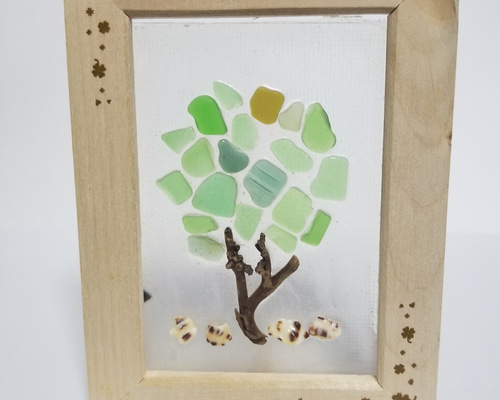 シーグラスアート 042 TREE その他アート WaMo 通販|Creema(クリーマ) 14110374 シーグラスアート 042 TREE その他アート WaMo 通販|Creema(クリーマ) 14110374