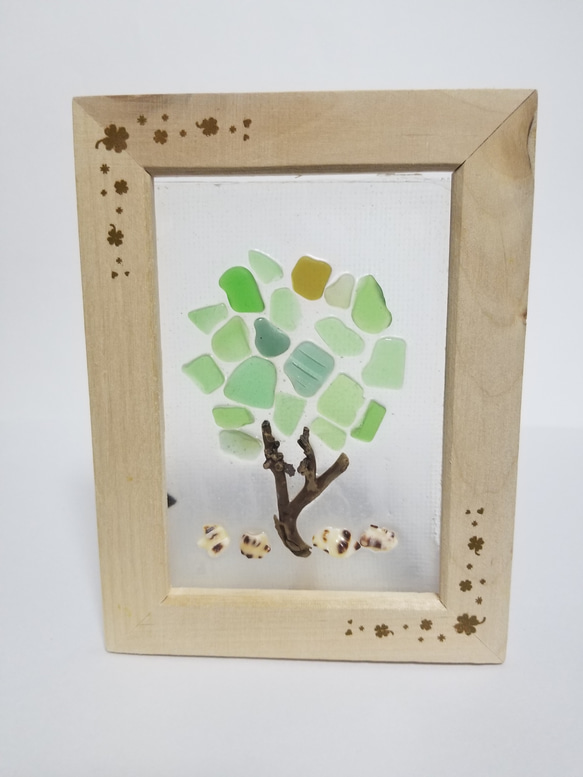 シーグラスアート 042 TREE その他アート WaMo 通販 14110374
