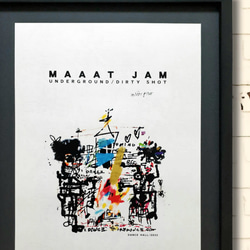 A3 ﾌﾚｰﾑ込み ｲﾝﾃﾘｱ ｸﾞﾗﾌｨﾃｨｱｰﾄ「MAAAT JAM」 3枚目の画像