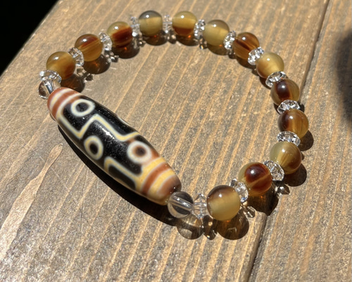 新作♡銀線　天眼観音天珠ブレス 新作♡銀線 天眼観音天珠ブレス ブレスレット・バングル