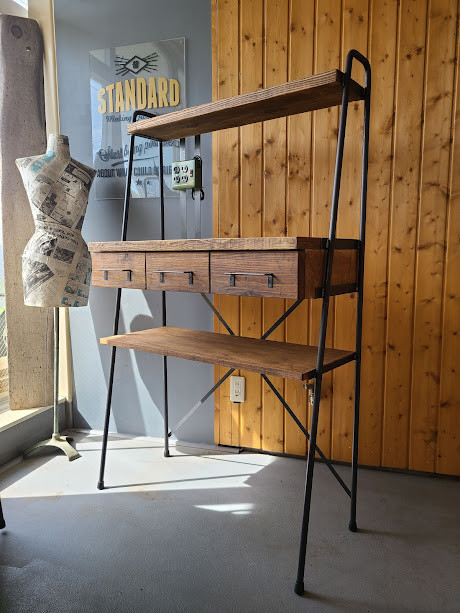 男前レンジ台OPEN FREEタイプ□サクラ天板 棚・シェルフ・ラック