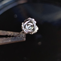 バラ　ピアス　薔薇　シングル　silver925  シルバー　花 11枚目の画像