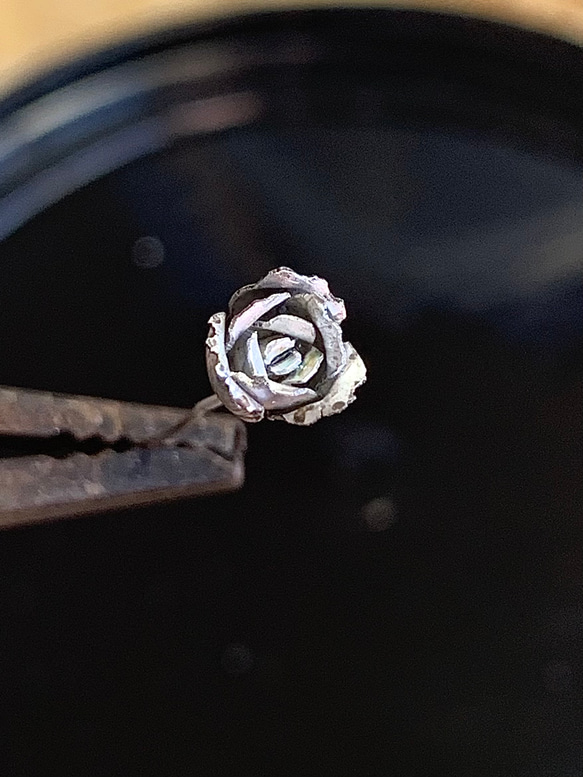 バラ　ピアス　薔薇　シングル　silver925  シルバー　花 11枚目の画像