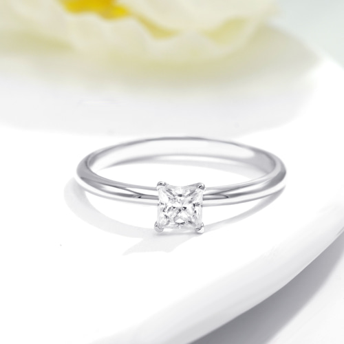エタニティリング プリンセスカット・レール留め 1.00ct