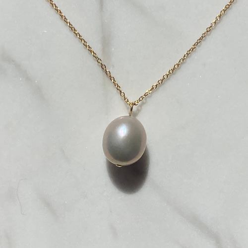 LARICA バロック真珠ペンダント シルバーチェーン ネックレス Baroque Pearl Pendant Top – LARICA