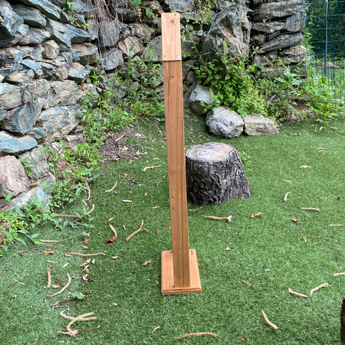 三角屋根の傘かけ ホワイト×オークカラーver. 【受注生産品】 傘立て  