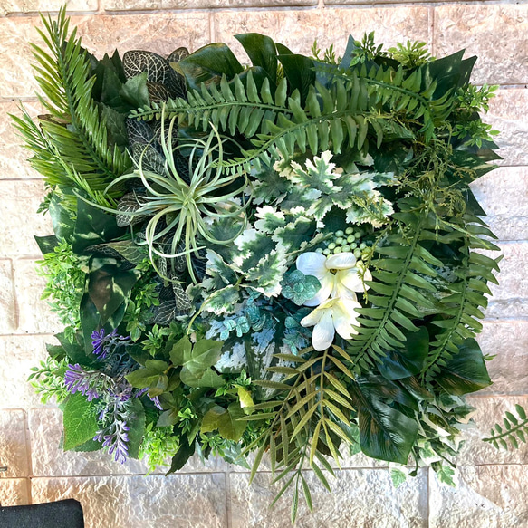 光触媒　人工観葉植物　ウォールグリーン　フェイク　フラワー　壁掛け303040 光触媒 人工観葉植物 ウォールグリーン フェイク フラワー303040