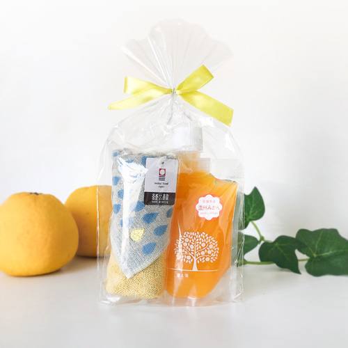 単品】かんきつジュレ「いちずみ」＆今治タオルハンカチセット
