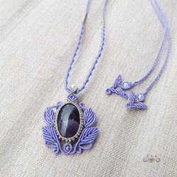アメジスト　マクラメネックレス アメジストのマクラメネックレス ネックレス・ペンダント Itô
