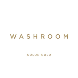 【賃貸でも】WASHROOM ドア サインステッカー │ウォッシュルーム ドア用 ミニマルゴシック 4色展開 4枚目の画像