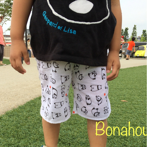 ☆SALE☆僅か！手ぬぐいパンツ〜Basic type〜「唐草パンダ」 子供服 
