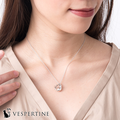 TIFFANY&CO.リボン　蝶々　モチーフネックレス　シルバー　猫ちゃん TIFFANY&CO.リボン 蝶々 モチーフネックレス シルバー 猫ちゃん