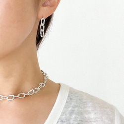 Silver chain necklace/ Twist （SV925）2022夏の新作 4枚目の画像