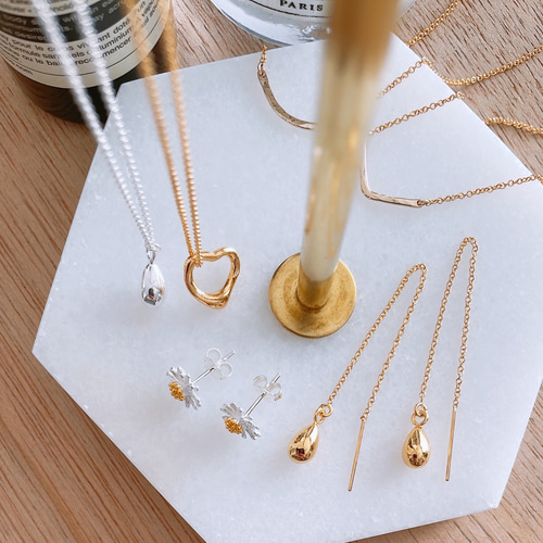 SV925 ドロップネックレス40cm