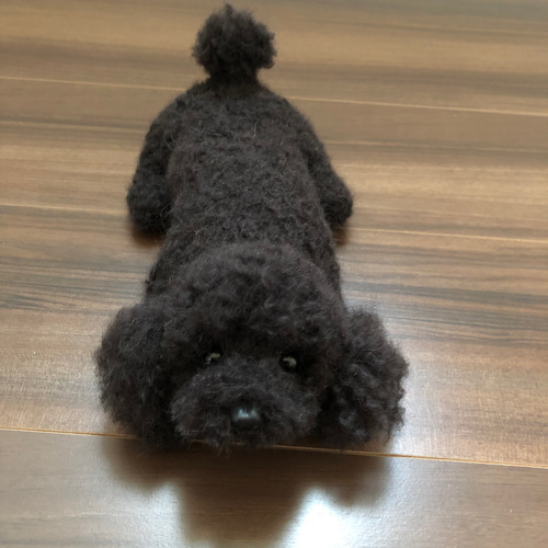 サイズの参考に！腹巻きのトイプードル　羊毛フェルト 0_f68fa1cb7bccd8445a1ccae5185b