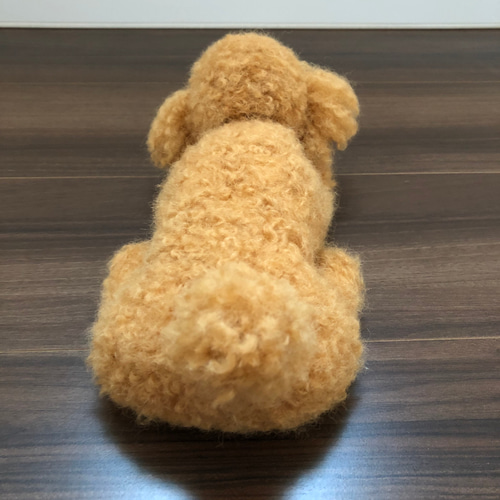 羊毛フェルト　トイプードル(レッド) 羊毛フェルト トイプードル レッド / にっこりプードルちゃん