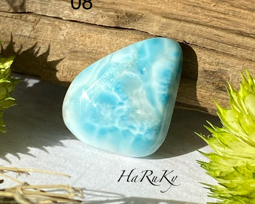 カリブの宝玉 島に寄せる波 ラリマー ルース 08 天然石 天然石 HaRuKy