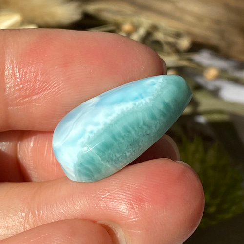 カリブの宝玉 波打ち際 ラリマー ルース 11 天然石 天然石 HaRuKy 
