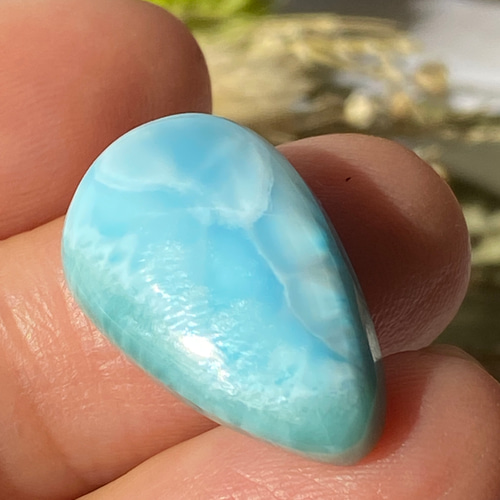 カリブの宝玉 波打ち際 ラリマー ルース 11 天然石 天然石 HaRuKy 