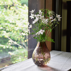 銀箔モールド花瓶~tea~ 2枚目の画像